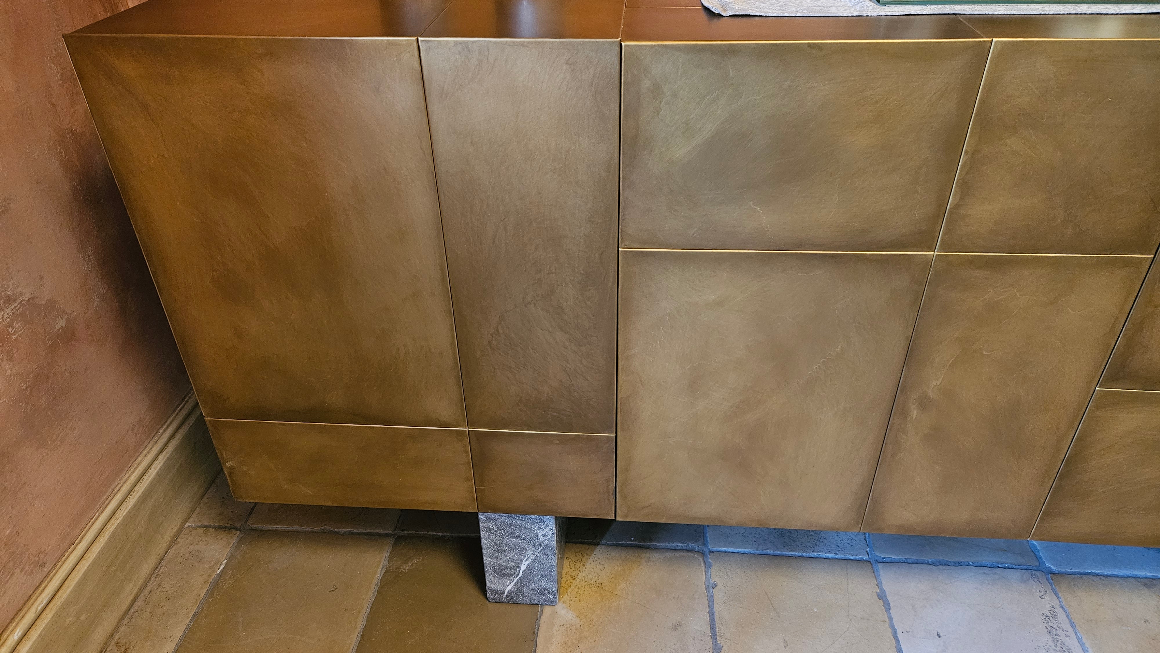 10318 Sideboard SLIM SIDE HIGH gold